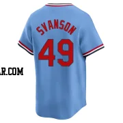Matt Svanson Men's St. Louis Cardinals Light Blue Limited Cooperstown Collection Jersey