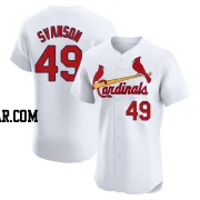 Matt Svanson Men's St. Louis Cardinals White Elite Home Jersey