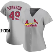 Matt Svanson Women's St. Louis Cardinals Gray Authentic Road Jersey