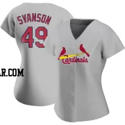 Matt Svanson Women's St. Louis Cardinals Gray Replica Road Jersey