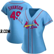 Matt Svanson Women's St. Louis Cardinals Light Blue Replica Alternate Jersey