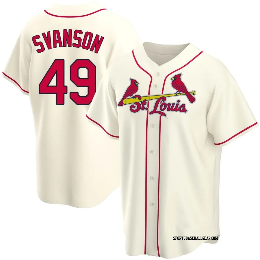 Matt Svanson Youth St. Louis Cardinals Cream Replica Alternate Jersey