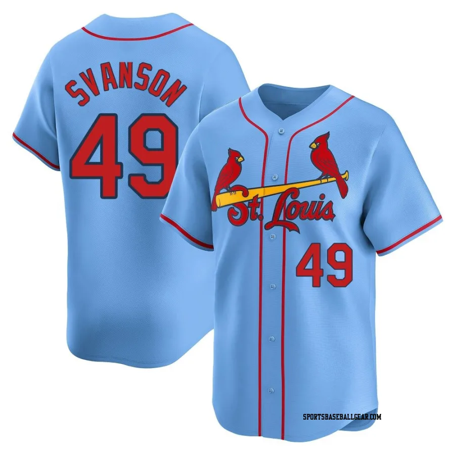 Matt Svanson Youth St. Louis Cardinals Light Blue Limited Alternate Jersey