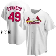 Matt Svanson Youth St. Louis Cardinals White Replica Home Jersey