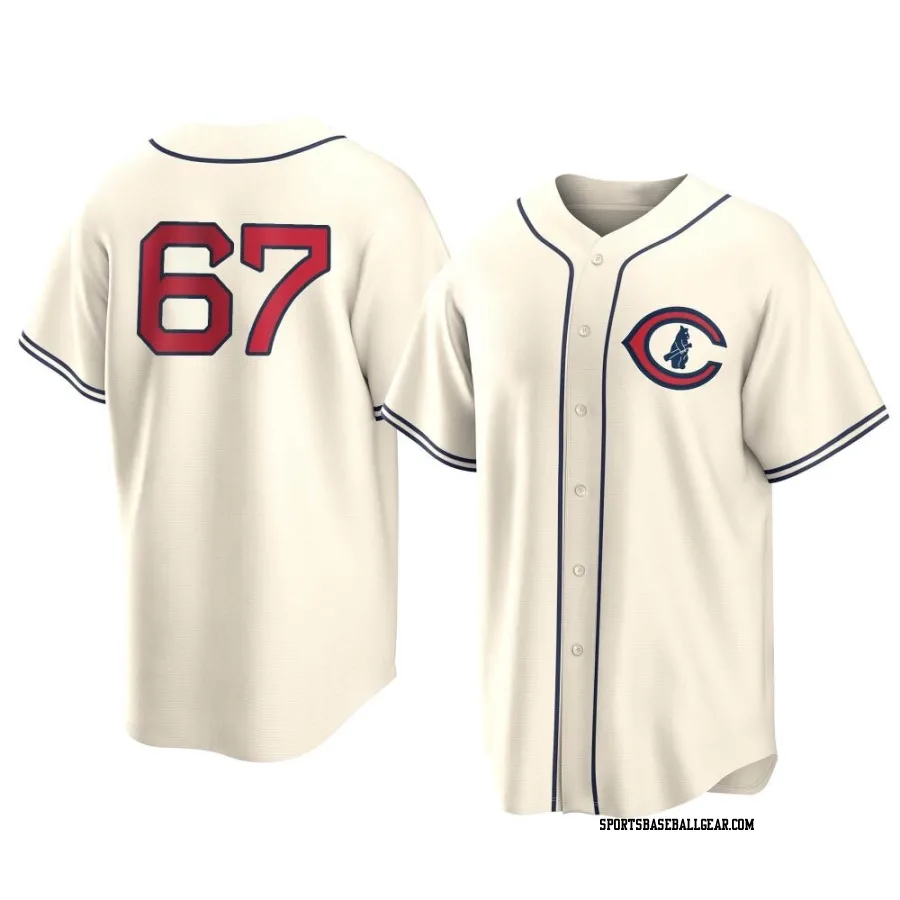 Matt Swarmer Youth Chicago Cubs Cream Replica 2022 Field Of Dreams Jersey