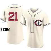 Matt Thaiss Men's Chicago Cubs Cream Authentic 2022 Field Of Dreams Jersey