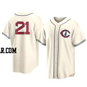 Matt Thaiss Men's Chicago Cubs Cream Replica 2022 Field Of Dreams Jersey
