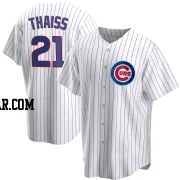 Matt Thaiss Men's Chicago Cubs White Replica Home Jersey