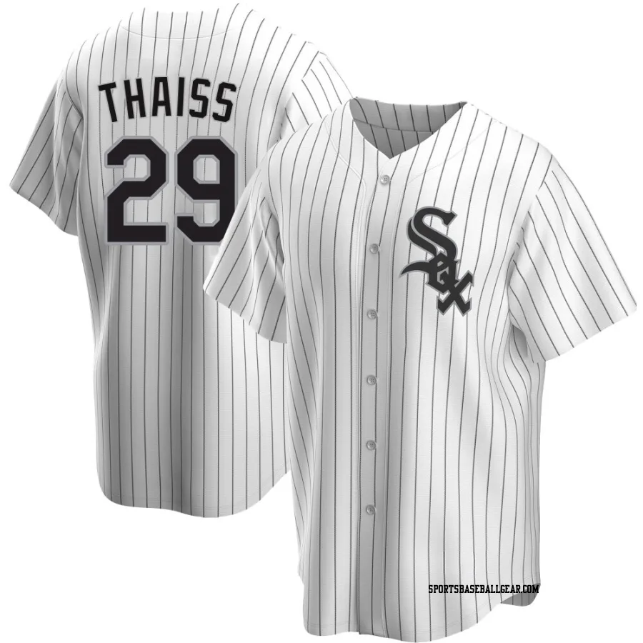Matt Thaiss Men's Chicago White Sox White Replica Home Jersey