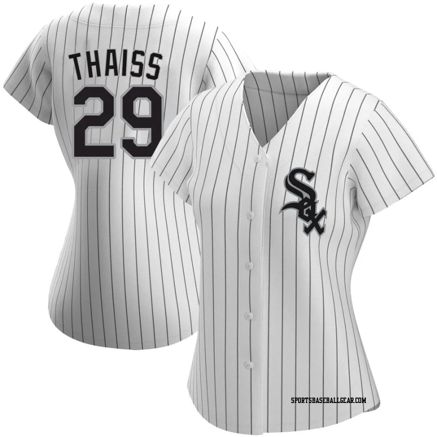 Matt Thaiss Women's Chicago White Sox White Authentic Home Jersey