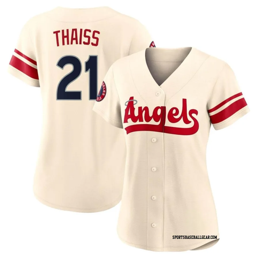 Matt Thaiss Women's Los Angeles Angels Cream Authentic 2022 City Connect Jersey