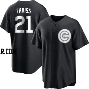 Matt Thaiss Youth Chicago Cubs Black/White Replica Jersey