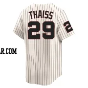 Matt Thaiss Youth Chicago White Sox Cream Limited Throwback Cooperstown Jersey