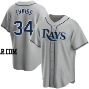Matt Thaiss Youth Tampa Bay Rays Gray Replica Road Jersey