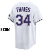 Matt Thaiss Youth Tampa Bay Rays White Limited Throwback Cooperstown Jersey