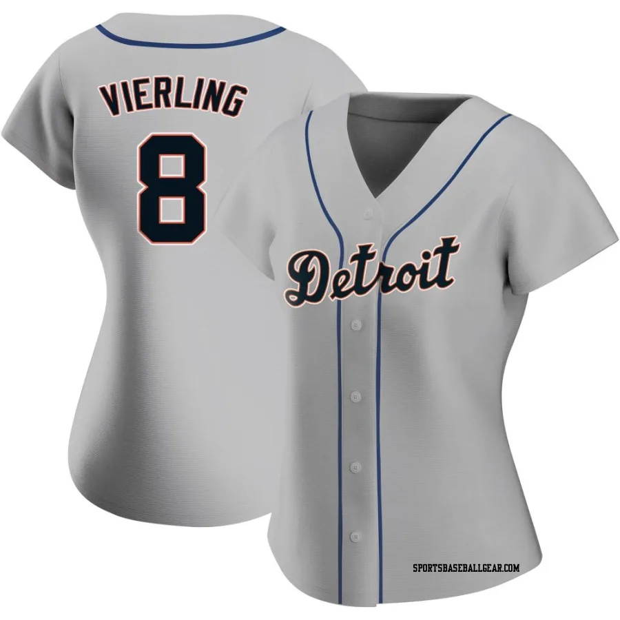 Matt Vierling Women's Detroit Tigers Gray Authentic Road Jersey
