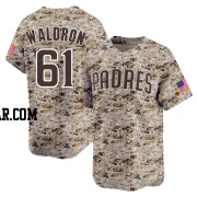 Matt Waldron Men's San Diego Padres Camo Limited 2nd Alternate Jersey