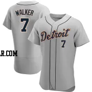 Matt Walker Men's Detroit Tigers Gray Authentic Road Jersey