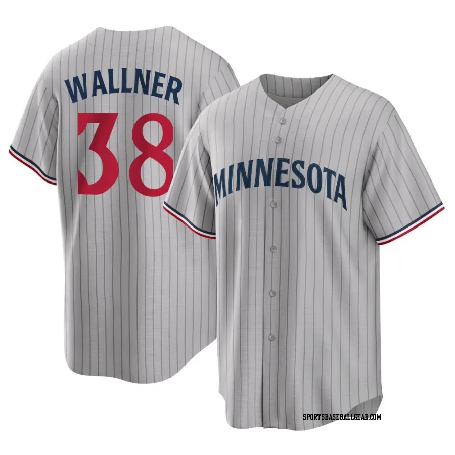 Matt Wallner Men's Minnesota Twins Gray Replica Road Jersey