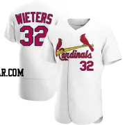 Matt Wieters Men's St. Louis Cardinals White Authentic Home Jersey