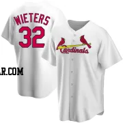 Matt Wieters Men's St. Louis Cardinals White Replica Home Jersey