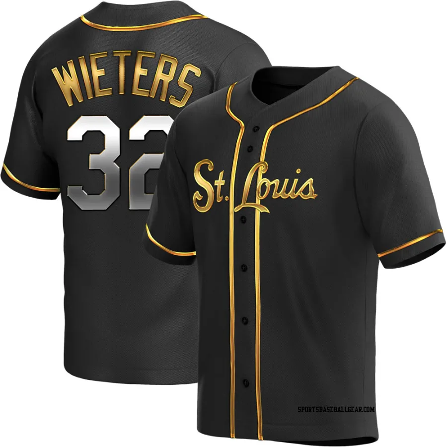 Matt Wieters Youth St. Louis Cardinals Black Golden Replica Alternate Jersey