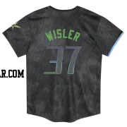 Matt Wisler Toddler Tampa Bay Rays Charcoal Limited 2024 City Connect Jersey