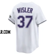 Matt Wisler Youth Tampa Bay Rays White Limited Throwback Cooperstown Jersey