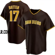Matthew Batten Youth San Diego Padres Brown Replica Road Jersey