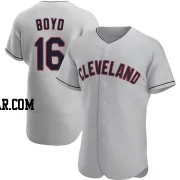 Matthew Boyd Men's Cleveland Guardians Gray Authentic Road Jersey
