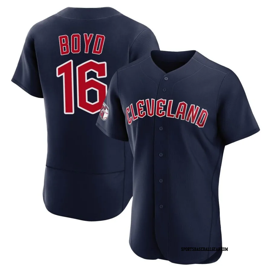 Matthew Boyd Men's Cleveland Guardians Navy Authentic Alternate Jersey