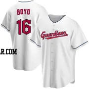 Matthew Boyd Men's Cleveland Guardians White Replica Home Jersey