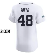 Matthew Boyd Men's Detroit Tigers White Elite Home Patch Jersey