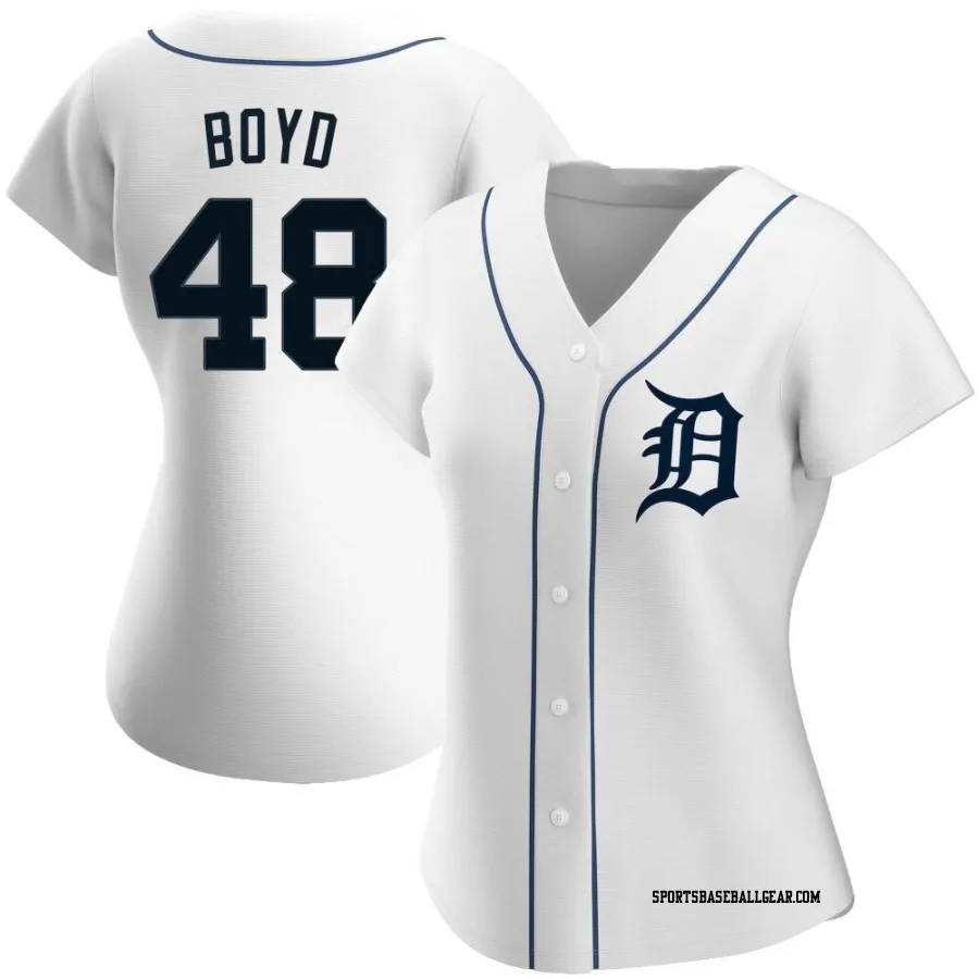 Matthew Boyd Women's Detroit Tigers White Authentic Home Jersey