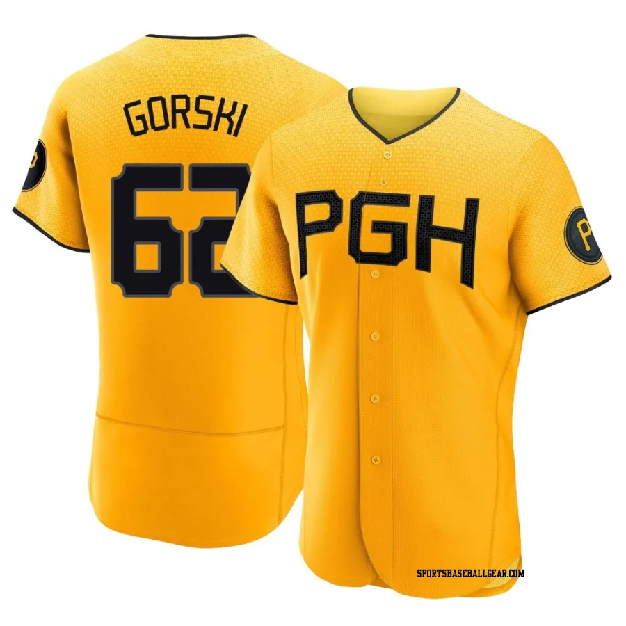 Matthew Gorski Men's Pittsburgh Pirates Gold Authentic 2023 City Connect Jersey