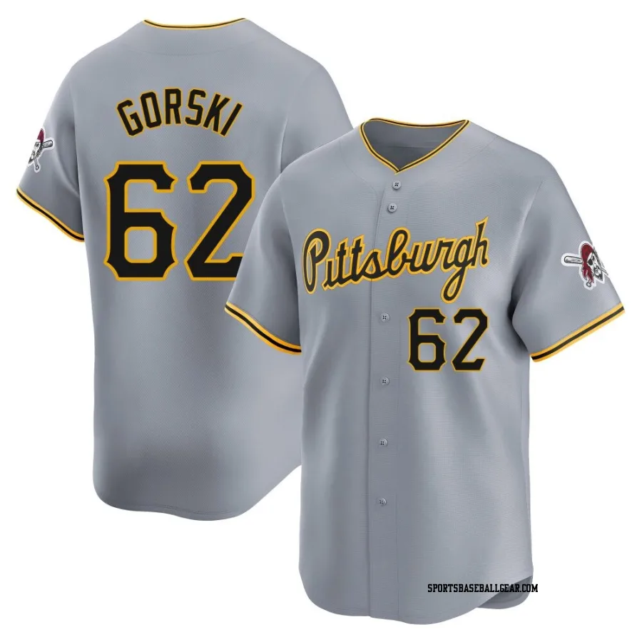 Matthew Gorski Men's Pittsburgh Pirates Gray Limited Away Jersey