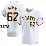 Matthew Gorski Men's Pittsburgh Pirates White Limited Home Jersey