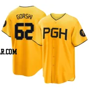 Matthew Gorski Youth Pittsburgh Pirates Gold Replica 2023 City Connect Jersey
