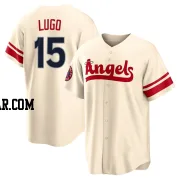Matthew Lugo Men's Los Angeles Angels Cream Replica 2022 City Connect Jersey