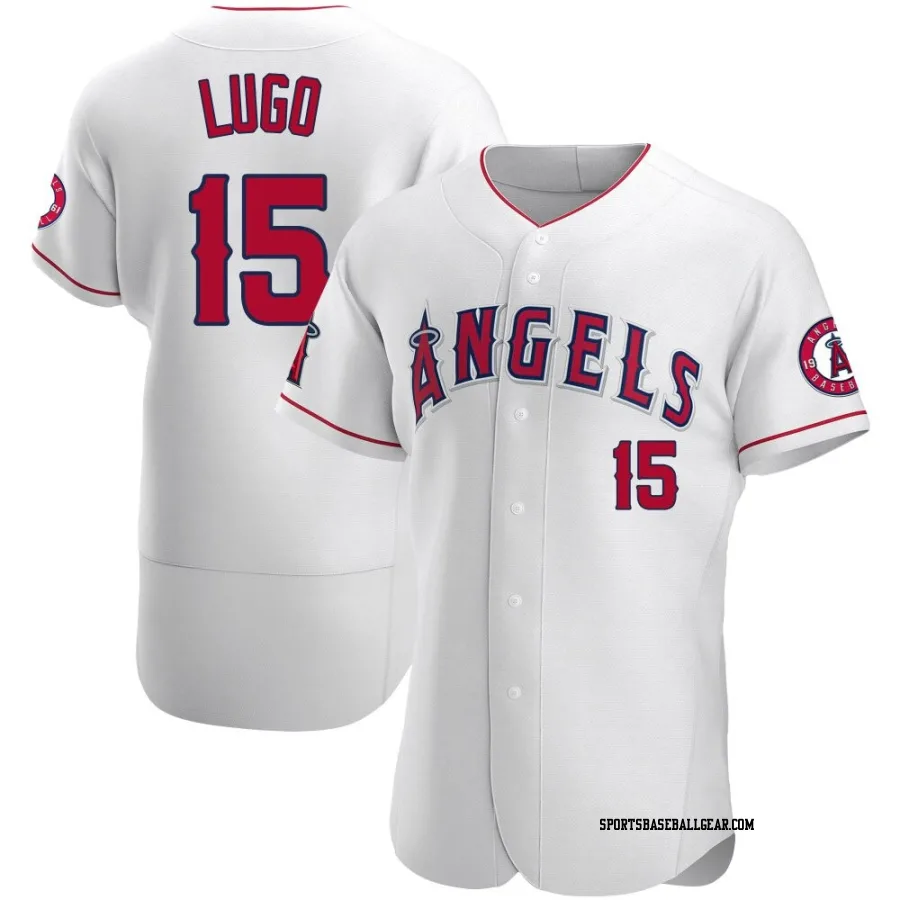 Matthew Lugo Men's Los Angeles Angels White Authentic Jersey
