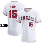 Matthew Lugo Men's Los Angeles Angels White Elite Home Jersey