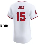 Matthew Lugo Men's Los Angeles Angels White Elite Home Jersey