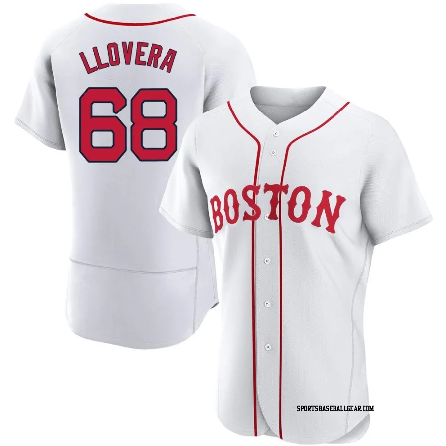 Mauricio Llovera Men's Boston Red Sox White Authentic 2021 Patriots' Day Jersey