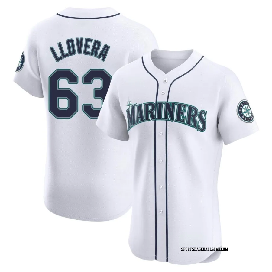 Mauricio Llovera Men's Seattle Mariners White Elite Home Jersey