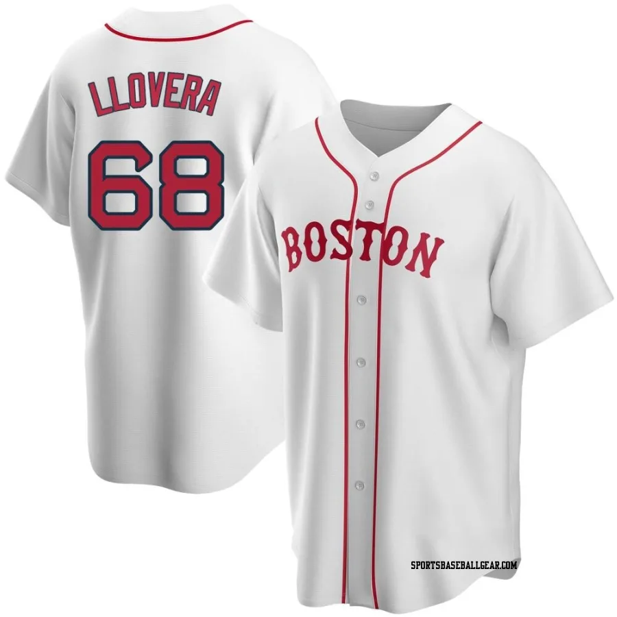 Mauricio Llovera Youth Boston Red Sox White Replica Alternate Jersey