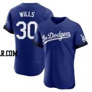 Maury Wills Men's Los Angeles Dodgers Royal Authentic 2021 City Connect Jersey