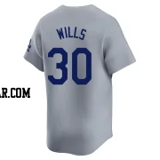 Maury Wills Youth Los Angeles Dodgers Gray Limited Away Jersey