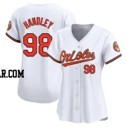 Maverick Handley Women's Baltimore Orioles White Limited Home Jersey
