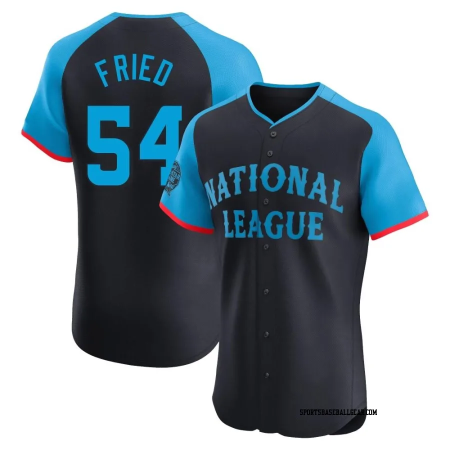 Max Fried Men's Atlanta Braves Navy Elite National League 2024 All-Star Game Jersey
