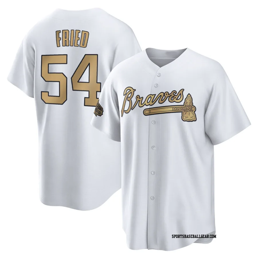 Max Fried Men's Atlanta Braves White Game Replica 2022 All-Star Jersey